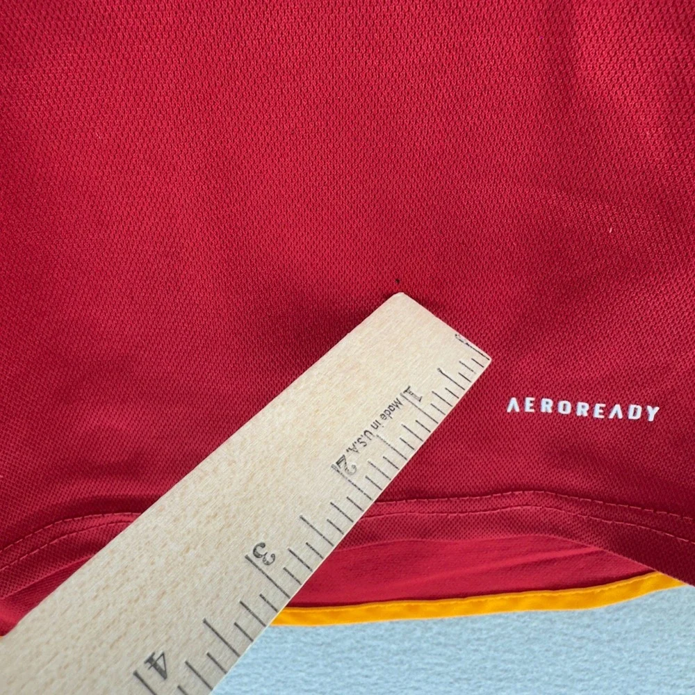 Adidas AS Roma 2023/24 Home Jersey Mens M Slim Fit Zimapan 1 AS Roma Soccer Club